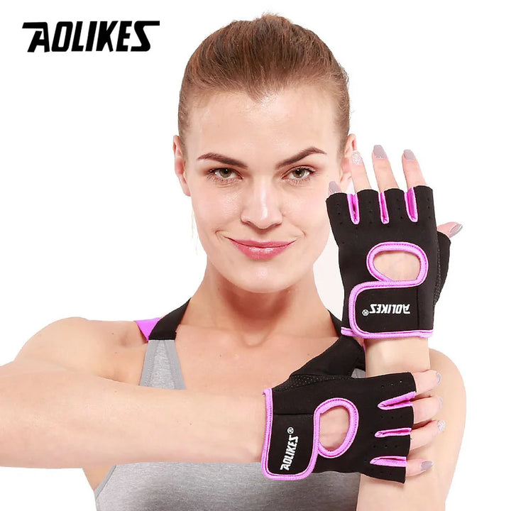 Zoretu™ 1 Pair Men Women Gym Half Finger Gloves