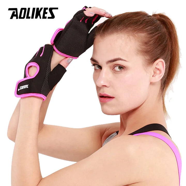 Zoretu™ 1 Pair Men Women Gym Half Finger Gloves