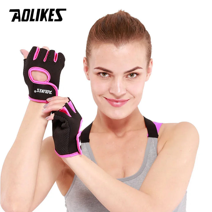 Zoretu™ 1 Pair Men Women Gym Half Finger Gloves