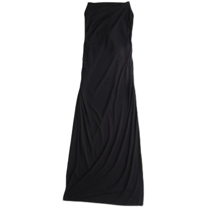 Black Tight Backless Overall Dress