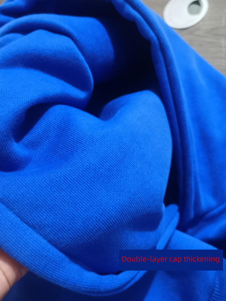 Big Talker Klein Blue Double-Layer Heavy Hoodie