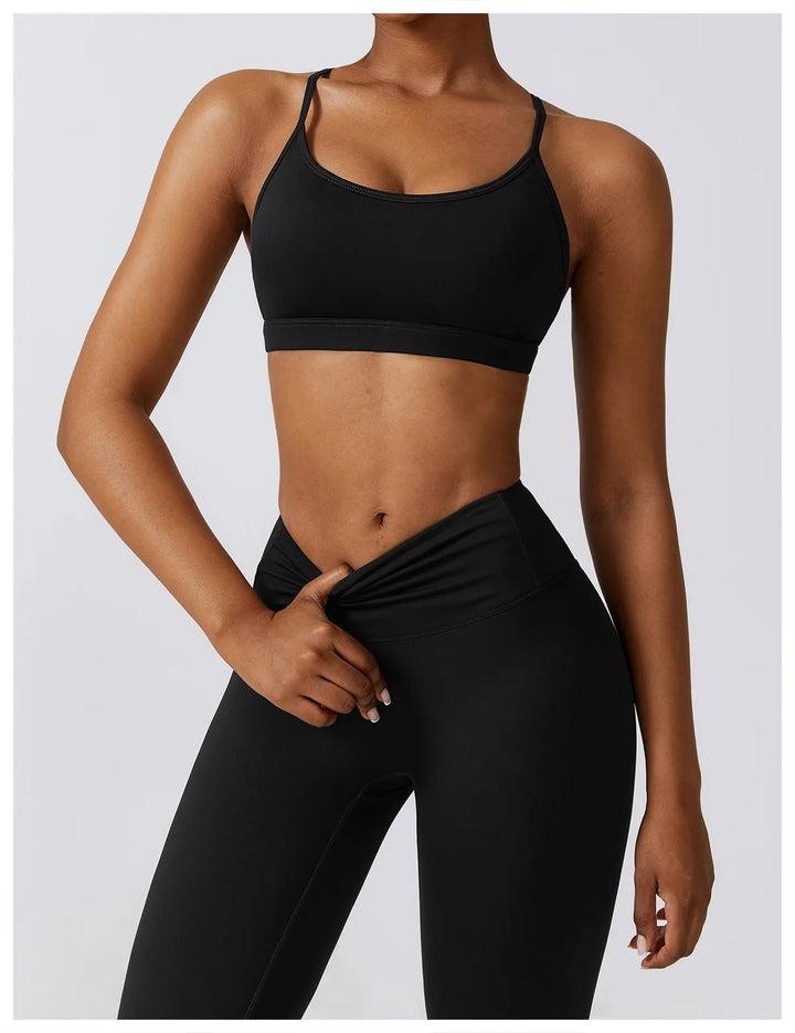 Women's Sportswear Yoga Set Workout Clothes Athletic Wear Sports Gym Legging 2/3PCS Fitness Bra Crop Top Long Sleeve Yoga Suit