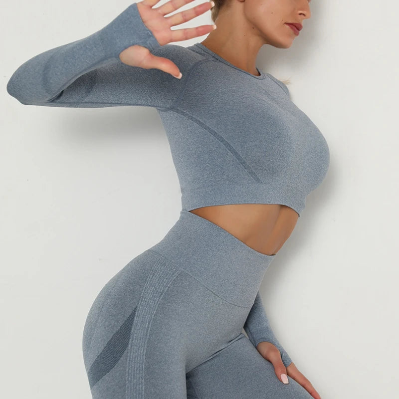 Women Clothing Long Sleeve Activewear Workout Running Top Womens Golf Clothing for Training Sportswear Gym Yoga Tops